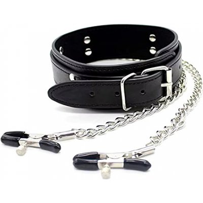 BDreams Obojek se svorky na prsa Černá – Zboží Mobilmania