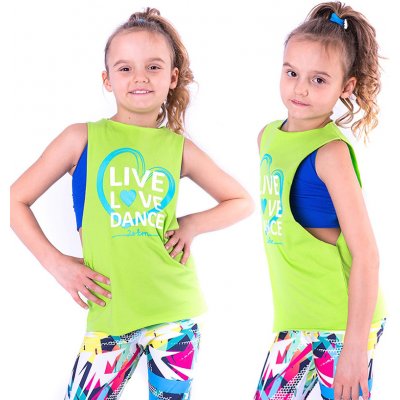 Dětský top Love zelená – Zboží Dáma