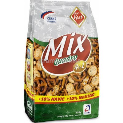 Vest Sušenky Quadro slaný mix 200 g – Zbozi.Blesk.cz