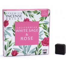 Aromafume Vonné cihličky White sage and Rose Bílá šalvěj a Růže 9 ks