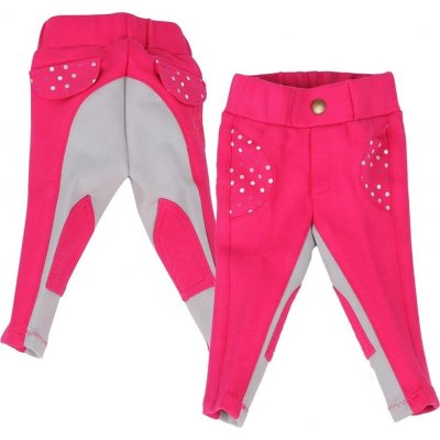 QHP Rajtky Mickey s kolenními záplatami dětské fuchsia – Hledejceny.cz