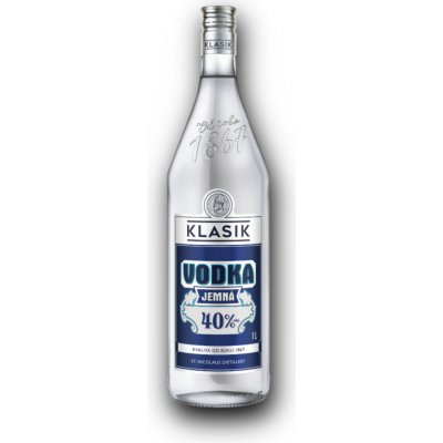 Klasik Vodka Jemná 40% 1 l (holá láhev) – Zboží Mobilmania