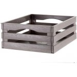 Bama Plastová dekorativní bedýnka TINA 3 - barva hnědá – Sleviste.cz