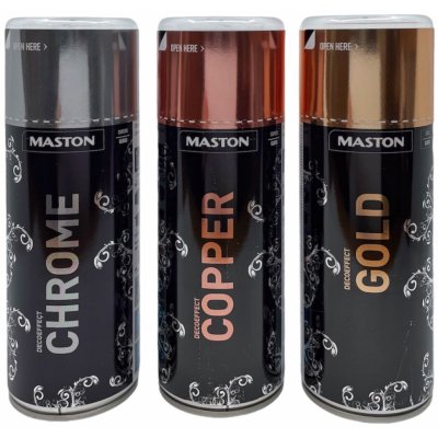 Maston spray DECOEFFECT CHROME chromový 400ml – Zboží Mobilmania