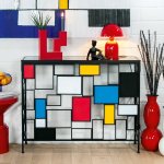 Gilde Konzolový stolek Mondrian kovový, 81 cm – Hledejceny.cz