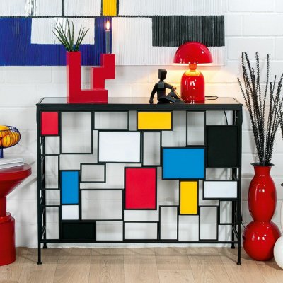 Gilde Konzolový stolek Mondrian kovový, 81 cm – Hledejceny.cz