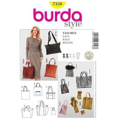 Střih Burda žlutý 7158 - kabelka, taška, shopper – Hledejceny.cz