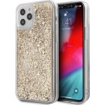 Pouzdro Guess 4G Liquid Glitter iPhone 12 Pro Max zlaté – Zboží Mobilmania