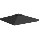OMAXI 115831 Dvojitá střecha na altán 310 g/m² 3 x 3 m černá – Sleviste.cz