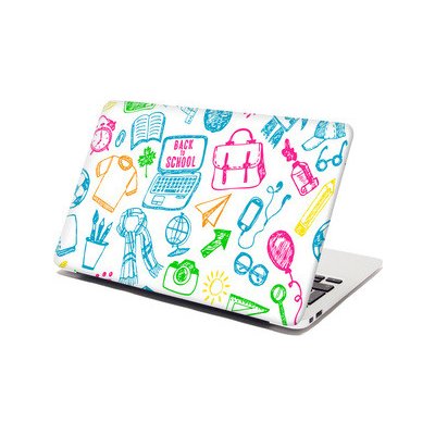 Sablio Samolepka na notebook Barevná škola - 38x26 cm – Hledejceny.cz