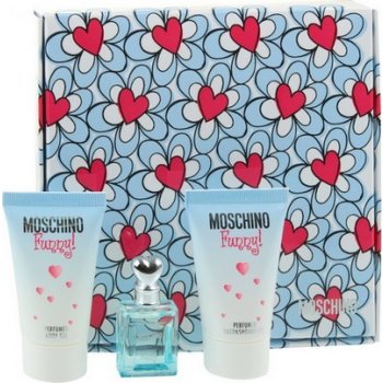 Moschino Funny EDT 4 ml + tělový gel 25 ml + sprchový gel 25 ml dárková sada