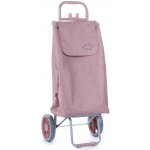 Nákupní taška na velkých kolečkách, rozšiřitelná, New Star 101 růžová světle – Zboží Mobilmania