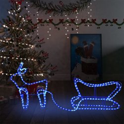 Nabytek XL Vánoční dekorace sobi a sáně venkovní 252 LED diod