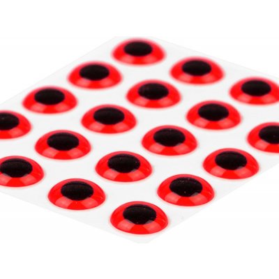 Sybai Epoxidové Oči 3D Epoxy Eyes Fluo Red 3 mm – Hledejceny.cz