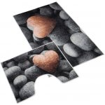 Bellatex 3D FOTOTISK TMAVÉ KAMENY 100x60cm (předložka) + 60x50cm (na WC) – Sleviste.cz