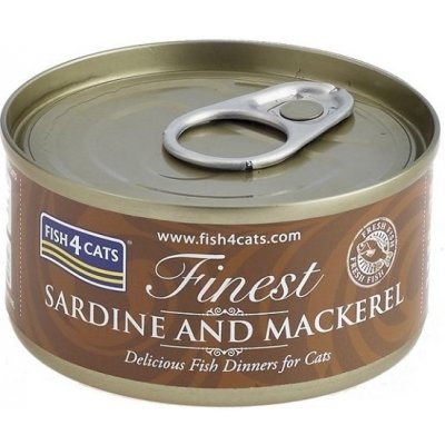Fish4Cats Finest se sardinkou a makrelou 70 g