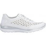 Rieker dámské kožené polobotky M2300-80 bílé weiss – Zboží Mobilmania