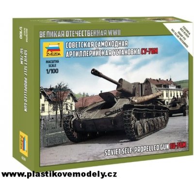 Zvezda SU 76M Soviet S.P.Gun 6239 1:100 – Zbozi.Blesk.cz