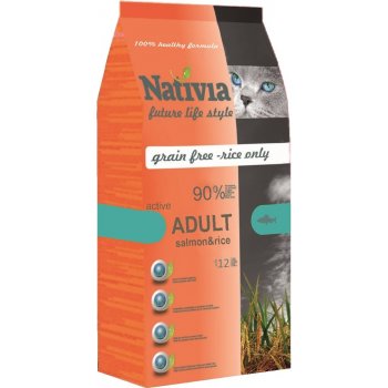Nativia Adult Salmon & Rice Active 10 kg
