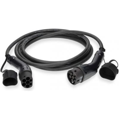 Nedis kabel elektrického vozidla kabel typ 2 32 A 22000 W 3-fázový černý box 5 m | Zboží Auto