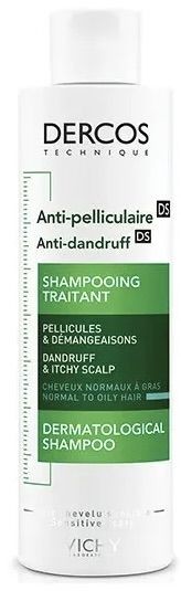 Vichy Dercos šampon proti lupům na normální až mastné vlasy 390 ml