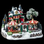 Fééric Lights and Christmas Vánoční vesnička Vánoční scéna s krámy – Hledejceny.cz