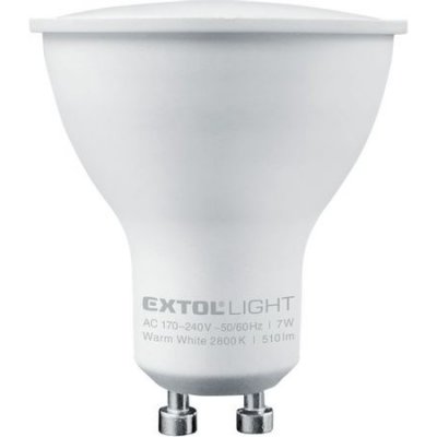 Extol Light 43033 žárovka LED reflektorová, 7W, 510lm, GU10, teplá bílá – Zboží Mobilmania