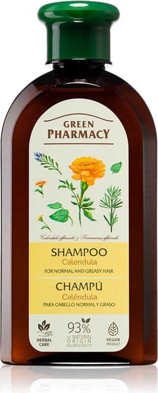 Green Pharmacy Hair Care Calendula šampon pro normální až mastné vlasy 0% Parabens Artificial Colouring SLS SLES 350 ml