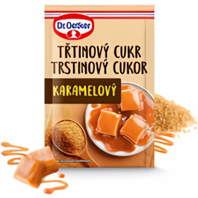 Dr. Oetker Třtinový cukr karamelový 20 g – Zbozi.Blesk.cz