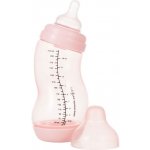 Difrax kojenecká S lahvička široká antikoliková růžová 310 ml – Zboží Mobilmania