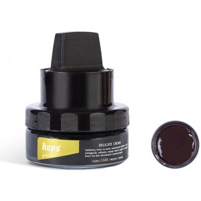 Krém na kožené boty s aplikátorem Delicate Cream 50ml, tmavě hnědý – Zboží Mobilmania