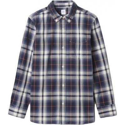GAP FA24 LS Poplin chlapecká košile tmavě modrá – Zboží Dáma
