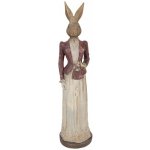 Clayre & Eef Noblesní vintage králičí dáma v šatech a saku - 9*9*35 cm – Hledejceny.cz