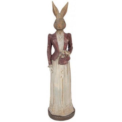 Clayre & Eef Noblesní vintage králičí dáma v šatech a saku - 9*9*35 cm – Hledejceny.cz