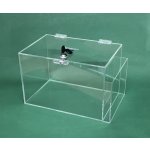 Kasička pokladnička 300x200x200 mm kapsa na letáky klíč – Zboží Dáma