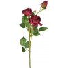 Květina Růže bordó 70 cm