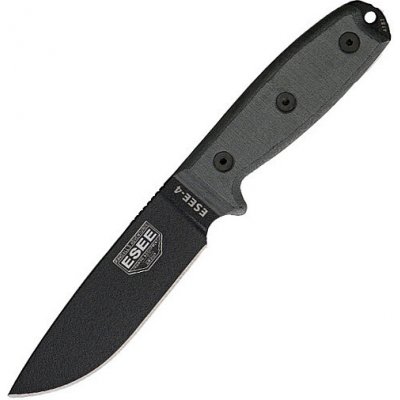 ESEE 4 Plain Edge Black Blade Molle Khaki Sheath – Sleviste.cz