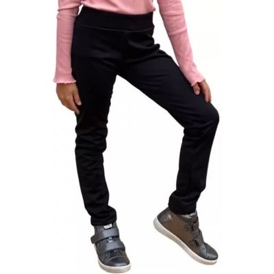 Adellino Dětské pružné softshellové legíny Adellino černá – Zboží Dáma