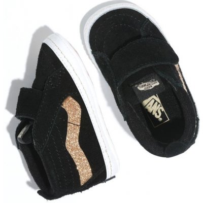 Vans IN SK8-Hi Crib Party Glitter Black/gold – Zboží Mobilmania