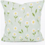 MKLuzkoviny.cz Bavlna Renforcé Sedmikrásky šedozelené/bílé 40 x 40 cm – Sleviste.cz