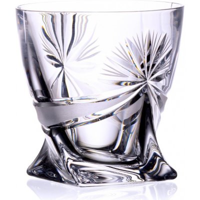 Bohemia Crystal Ručně broušené sklenice na whisky a rum Mašle 340ml (set po 6ks) – Sleviste.cz
