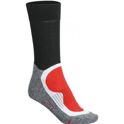 James & Nicholson ponožky Sport Socks Černá Červená – Zboží Mobilmania