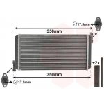 Výměník tepla pro vnitřní vytápění VAN WEZEL 30006109 | Zboží Auto