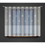 Dekorační žakárová záclona s řasící páskou ERIA 160 bílá 300x160 cm MyBestHome – Zboží Mobilmania