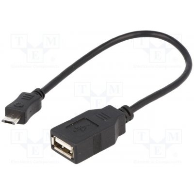 Assmann AK-300309-002-S OTG, USB 2.0, USB A zásuvka, USB B micro vidlice, 0,2m – Zbozi.Blesk.cz