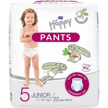 Bella Baby Happy PANTS plenkové kalhotky Junior á 22 ks od 165 Kč -  Heureka.cz