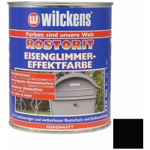 WILCKENS Samozákladující barva na rez s efektem železité slídy Rostorit Eisenglimmer-Effektfarbe 750 ml černá