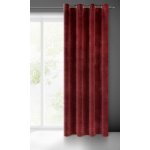 EUROFIRANY ZATEMŇOVACÍ ZÁVĚS NA KROUŽCÍCH VILLA 140X250 CM TMAVÁ BORDOVÁ – Hledejceny.cz