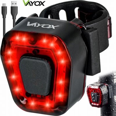 Vayox Led 100 lm USB 5 režimů zadní červené – Zbozi.Blesk.cz