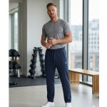 Wolf & Wolfie Pánské bavlněné tepláky T2675B tmavě modrá – Hledejceny.cz